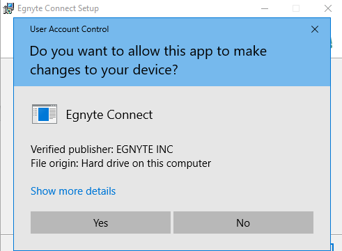 egnyte desktop sync 127.0.0.1 waiting