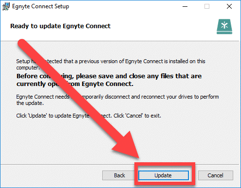 egnyte desktop sync to second hard drive